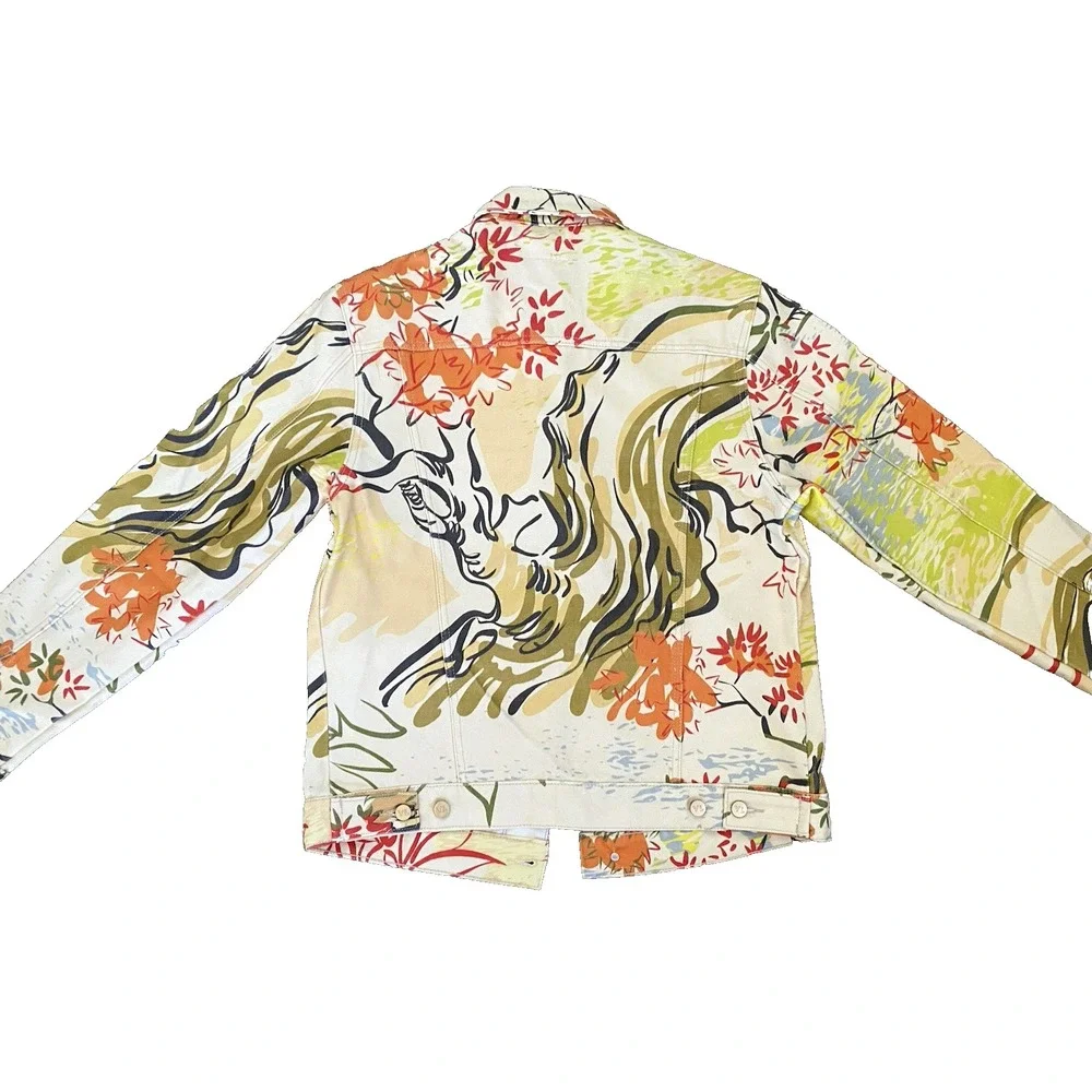Lewser YITAI LA Sean Lew Printed Shangri Jean‎ Pants Jacket Set L Streetwear Art